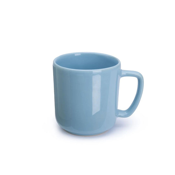 Blue mug on a white background