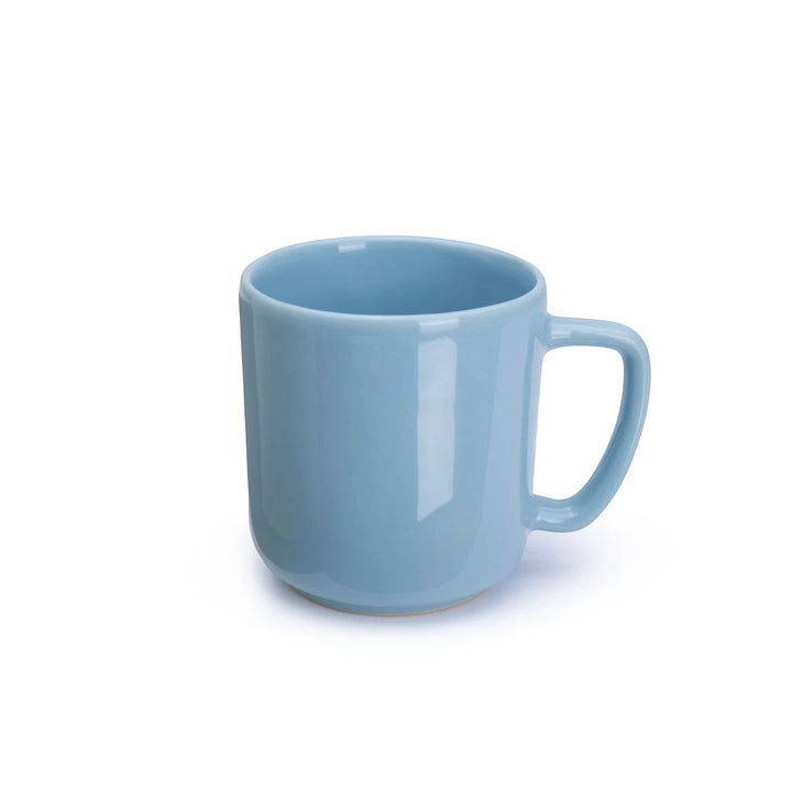 Blue mug on a white background