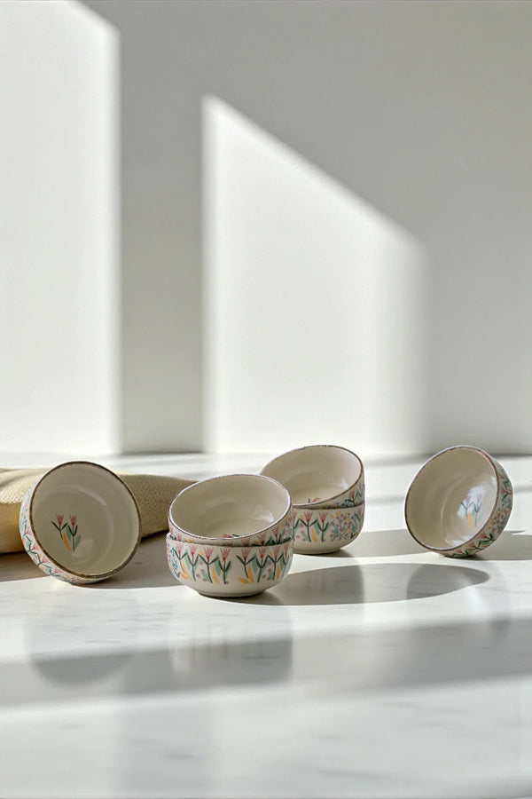 Pink Dawn Bowl Set - 500ml, Set of 6