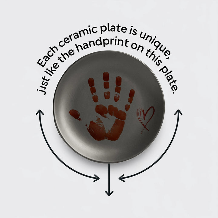 Microwave and dishwasher safe black ceramic dinner plate