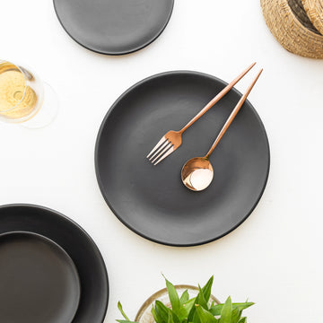 Black Night Sky Dinner Plate — handcrafted Indian dinner plate