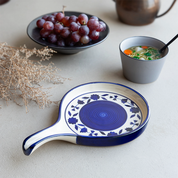 Royal Service Platter — handcrafted Indian ceramic platter
