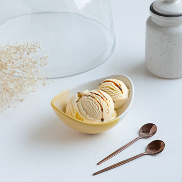 Sunshine Scoop Bowl — handcrafted Indian ceramic bowl