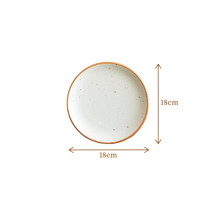 ceramic quarter plate dimension